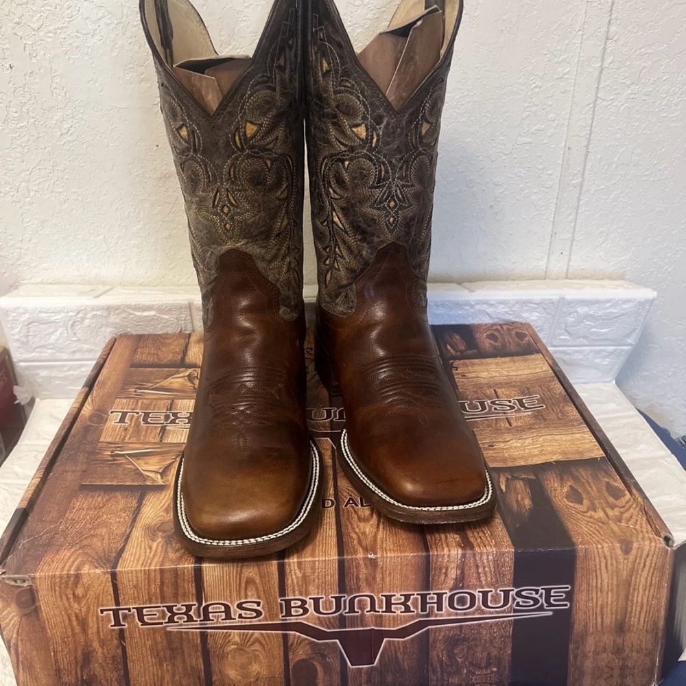 texas bunkhouse  soga craterfe wester boots size 8 mex 9 Usa